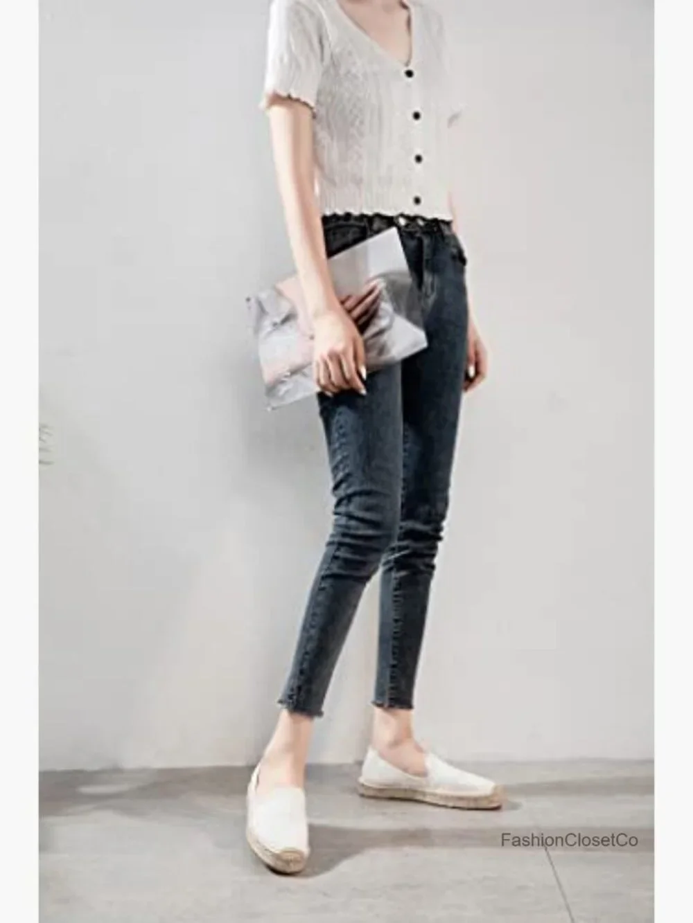 Canvas Cap-Toe Platform Espadrille Loafers Slip-On Casual